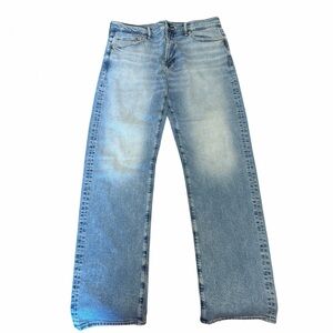 American eagle original straight jeans 34 x 34 light wash easy flex denim